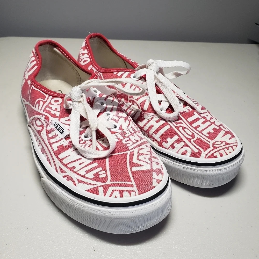 Vans OTW Repeat Racing Red And White Men's Size 4.5 Women's Size 6.